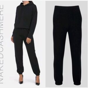 Naked cashmere black 100% cashmere joggers size XS